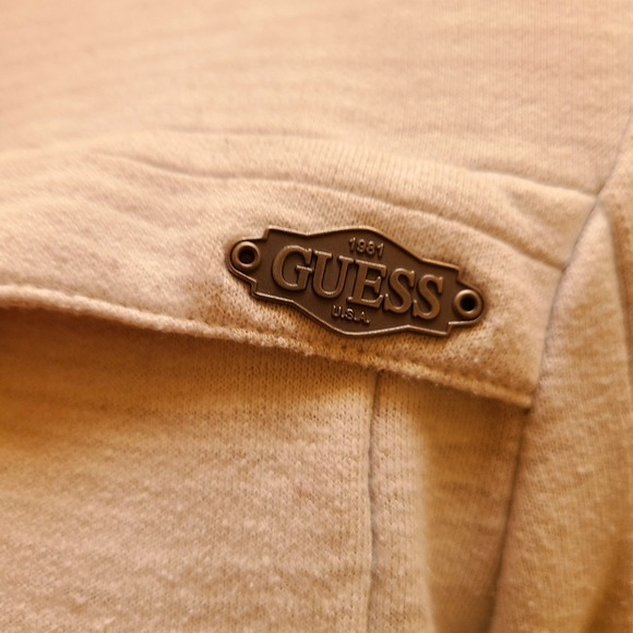 GIFTED! Zip front comfy Cotton sweater (Size M) by Guess. - Picture 2 of 6